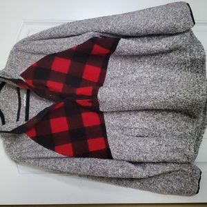 Maurcies Buffalo Plaid Sherpa Pull Over